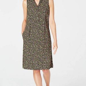 New J. Jill Sleeveless Floral Shirtdress